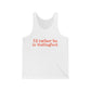 I'd rather be in Wallingford // Wallingford connecticut unisex tank top shirt  // finding connecticut 