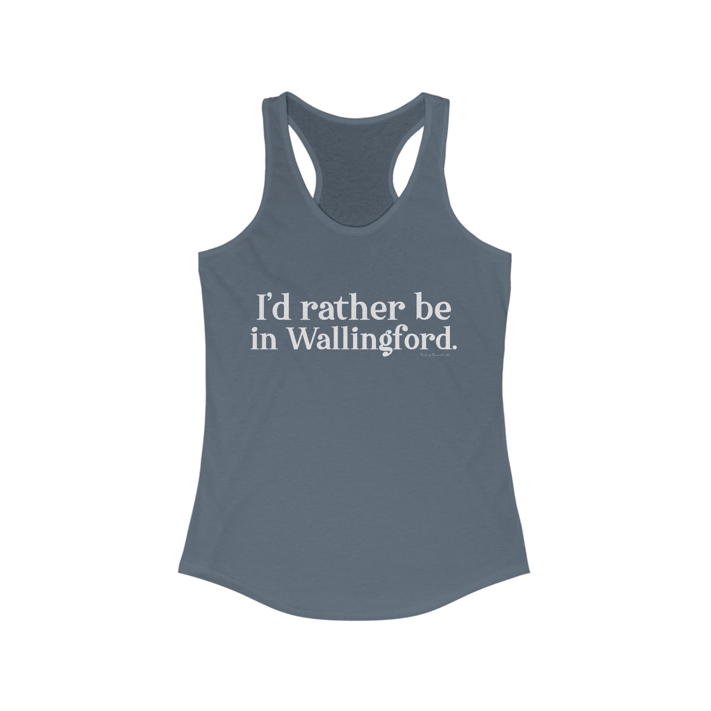 I'd rather be in Wallingford // Wallingford ct woman's tank top // finding connecticut 