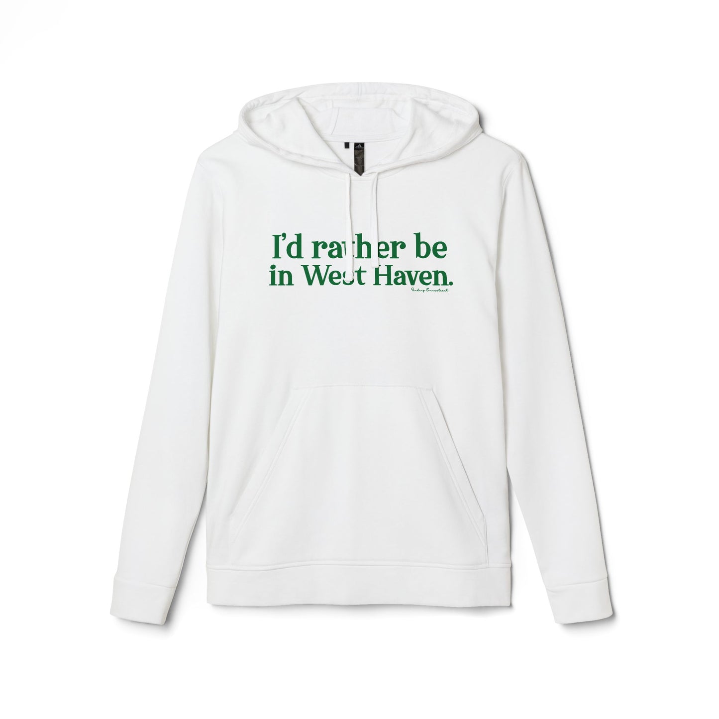 I'd rather be in West Haven // West haven connecticut Adidas unisex hoodie sweatshirt  // finding connecticut 