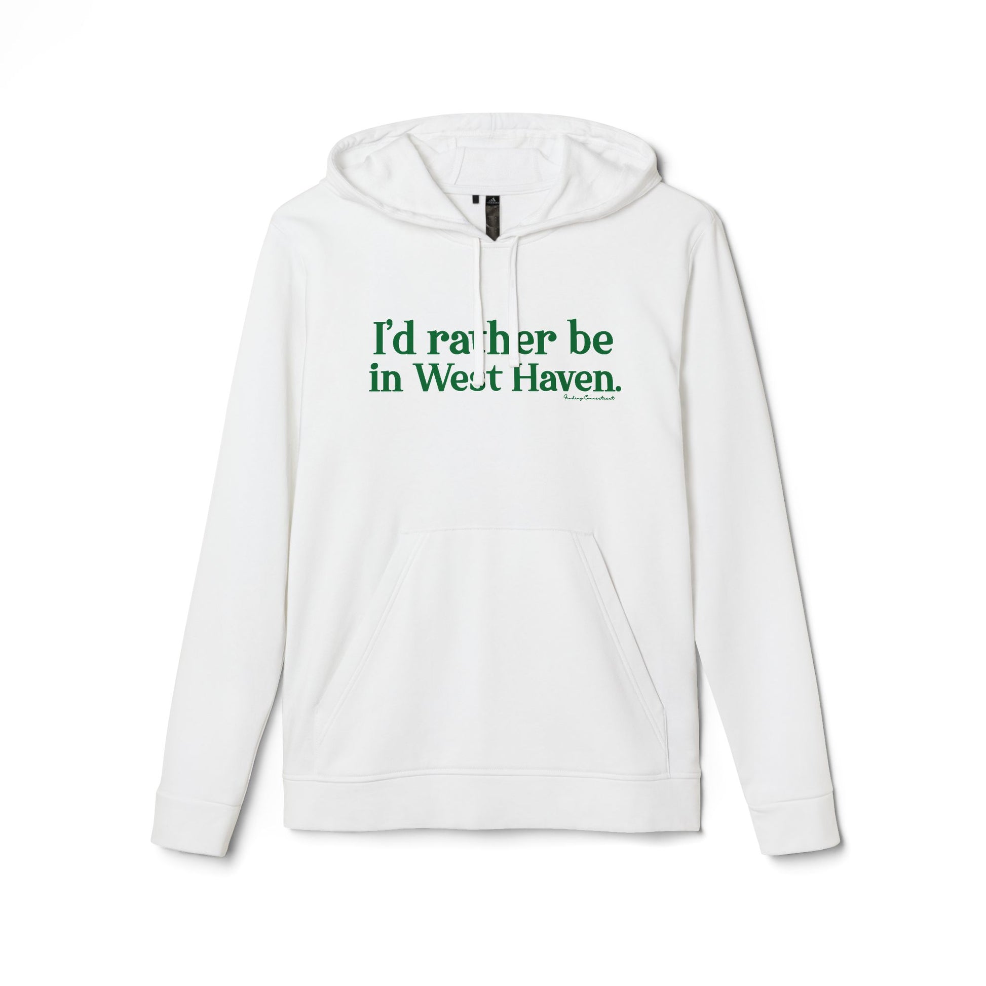 I'd rather be in West Haven // West haven connecticut Adidas unisex hoodie sweatshirt  // finding connecticut 