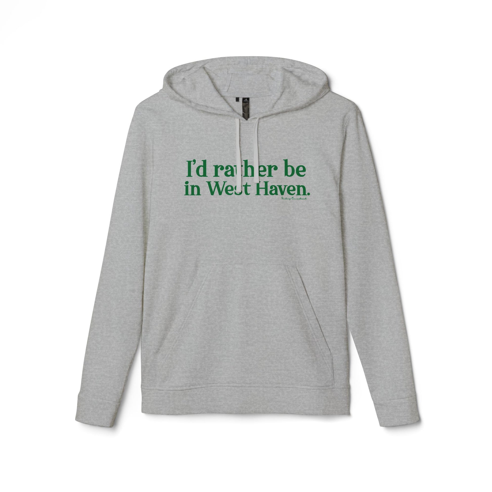 I'd rather be in West Haven // West haven connecticut Adidas unisex hoodie sweatshirt  // finding connecticut 