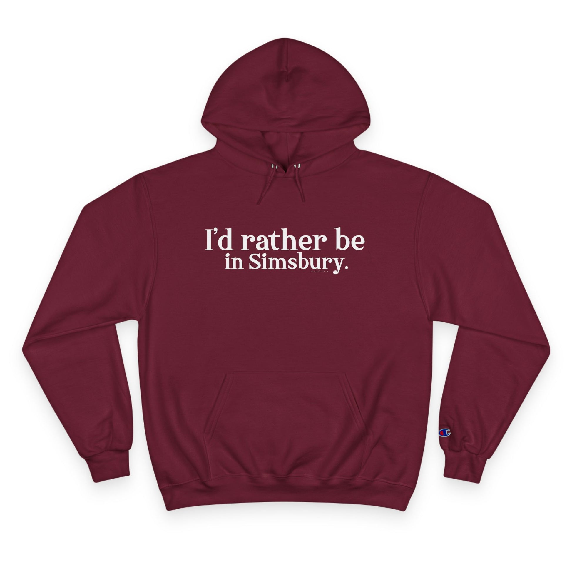 I'd rather be in simsbury // simsbury ct unisex hoodie sweatshirt // finding connecticut 