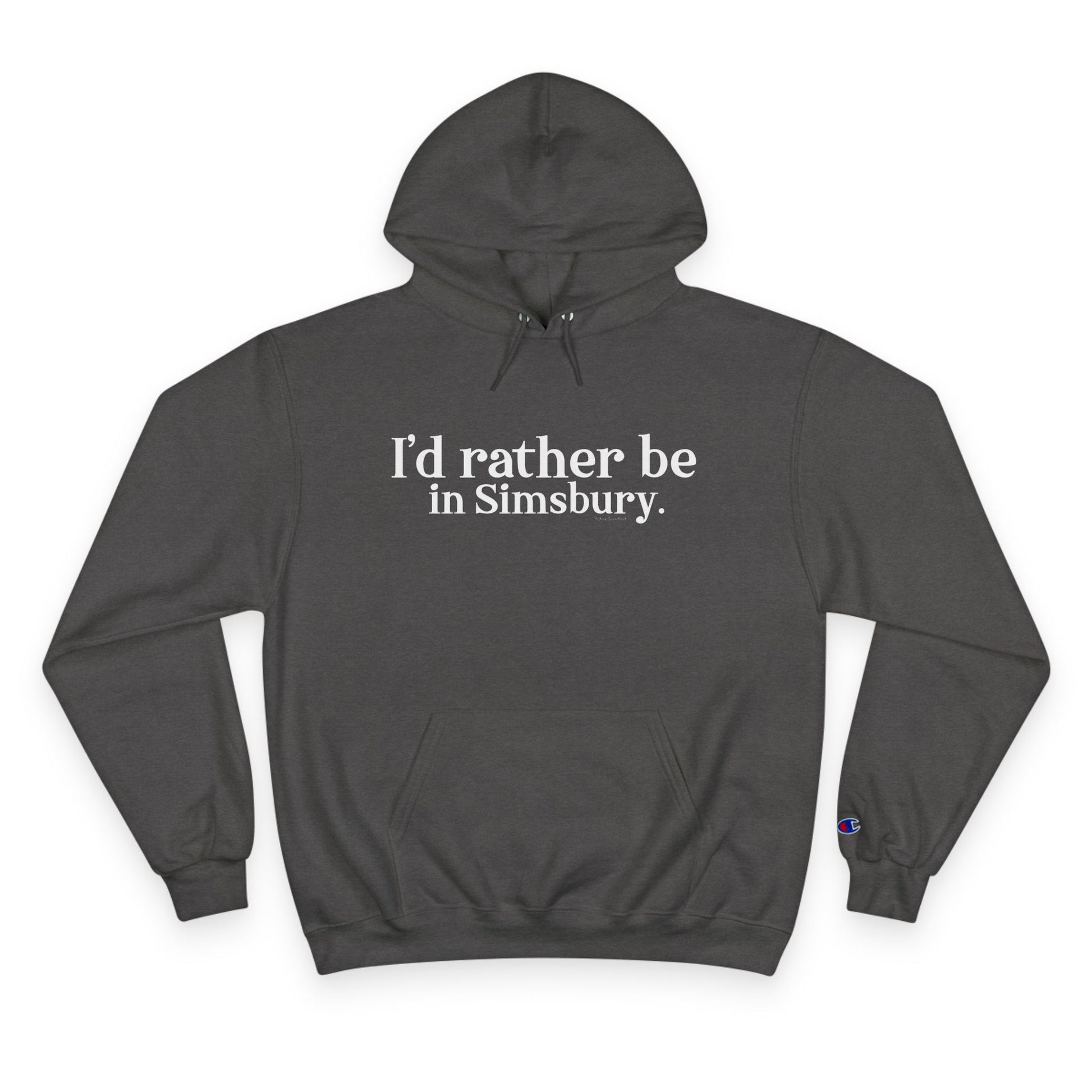 I'd rather be in simsbury // simsbury ct unisex hoodie sweatshirt // finding connecticut 