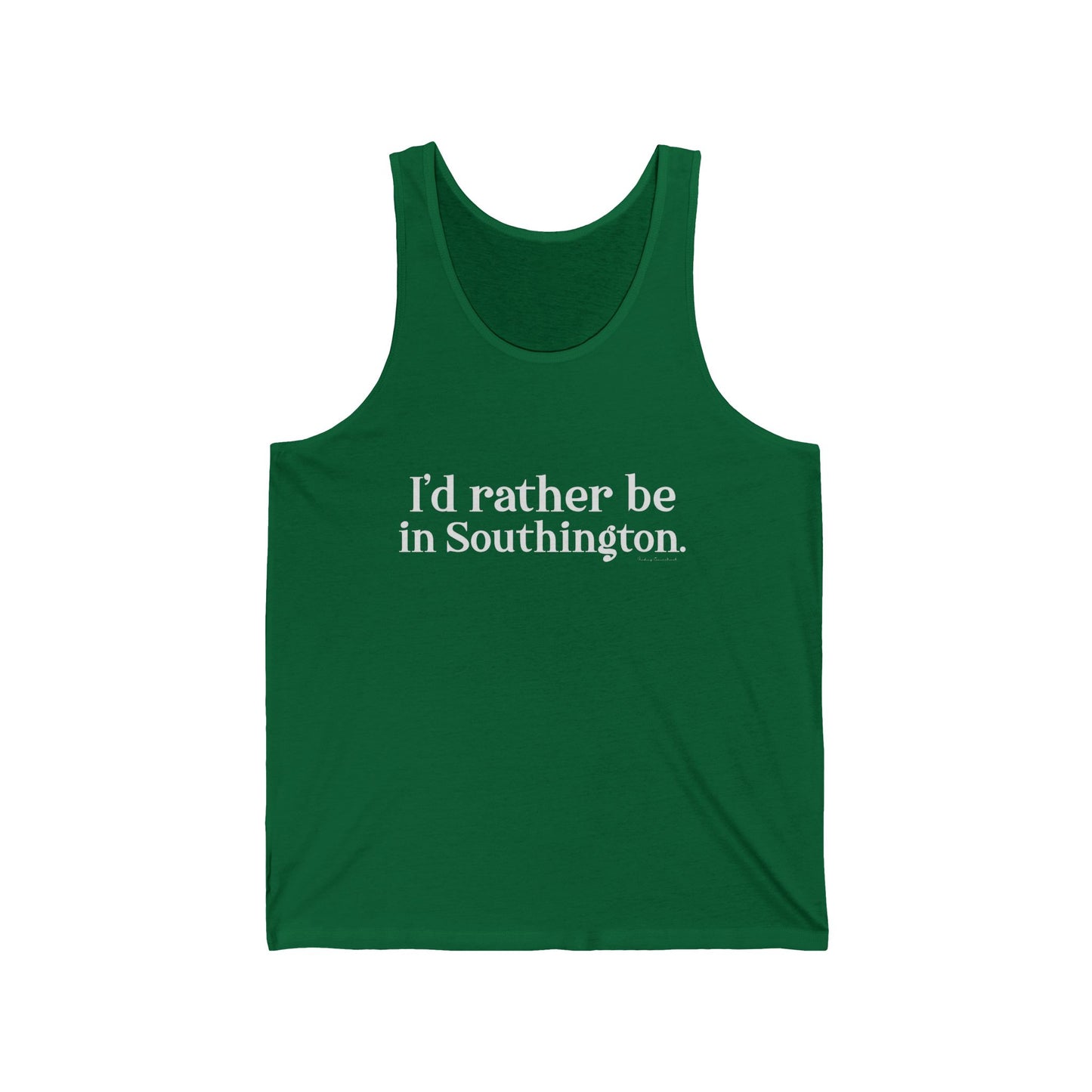 I'd rather be in southington /// southington  CT  tank top shirt  // finding Connecticut  