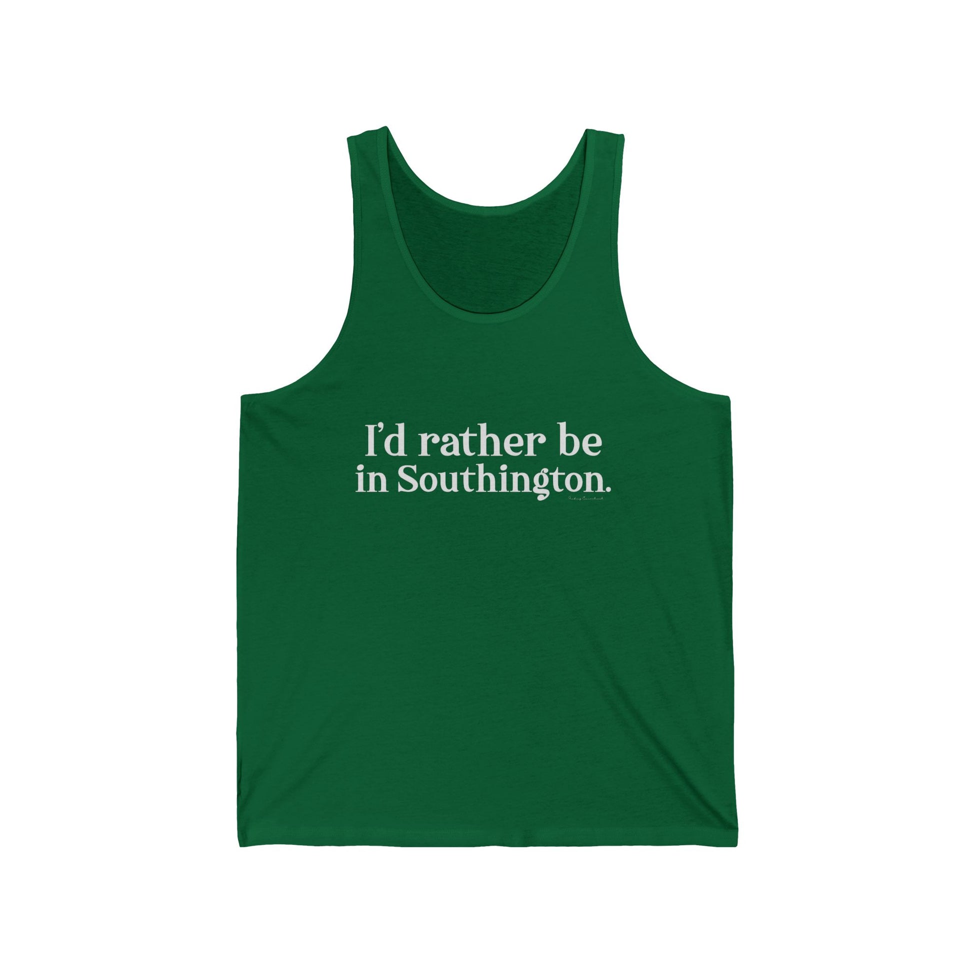 I'd rather be in southington /// southington  CT  tank top shirt  // finding Connecticut  