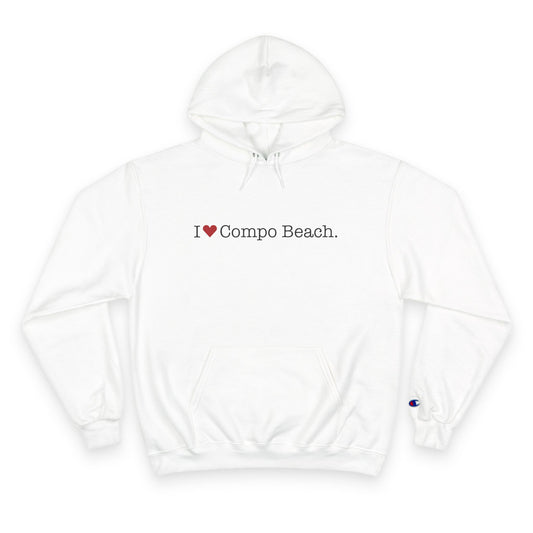 I heart Compo Beach // Compo Beach Westport connecticut hoodie sweatshirt // finding connecticut merch 
