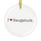 I heart Saugatuck ornaments / westport, Connecticut home gifts and merch // finding connecticut  