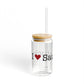 I heart Saugatuck sipper glass  / westport, Connecticut drinkware, gifts and merch // finding connecticut  