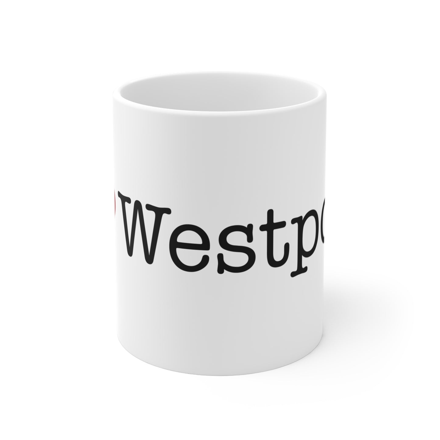 I heart Westport mug// westport, connecticut drinkware gifts and merch // finding connecticut merch