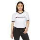 I heart Westport ringer t shirt // westport, connecticut t shirts, gifts and merch // finding connecticut merch