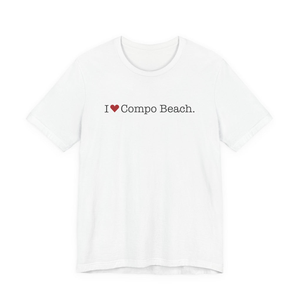 I heart compo beach t shirt - westport connecticut gifts and merch by finding connecticut 