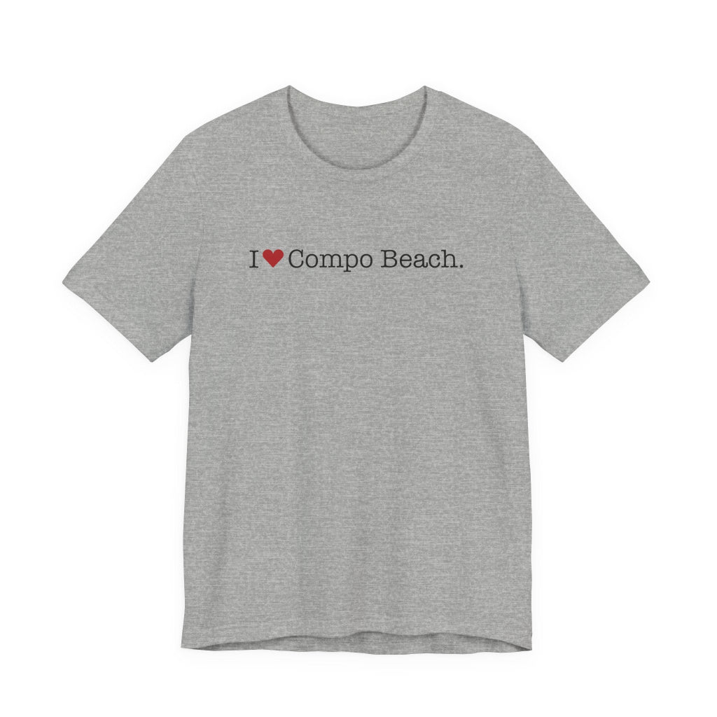 I heart compo beach t shirt - westport connecticut gifts and merch by finding connecticut 