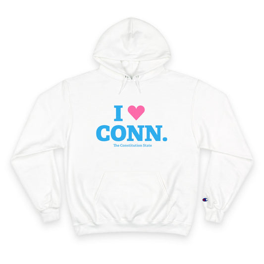 I heart conn // Connecticut unisex  hoodie sweatshirt  // connecticut gifts and merch // finding connecticut 