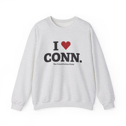 I heart conn // Connecticut unisex sweatshirt   // connecticut gifts and merch // finding connecticut 