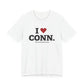 I heart conn // Connecticut unisex  t shirt   // connecticut gifts and merch // finding connecticut 