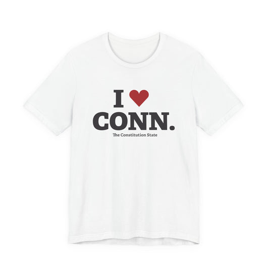 I heart conn // Connecticut unisex  t shirt   // connecticut gifts and merch // finding connecticut 