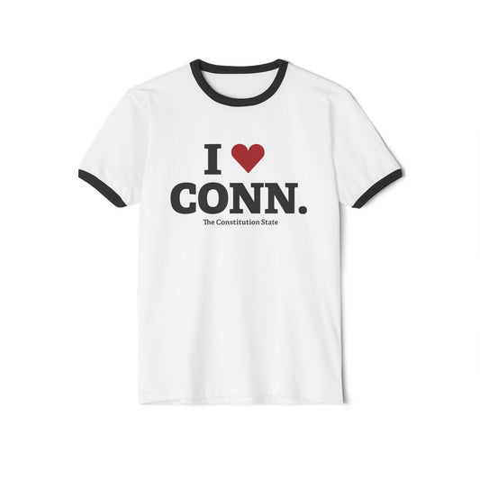 I heart conn // Connecticut unisex  t shirt   // connecticut gifts and merch // finding connecticut 