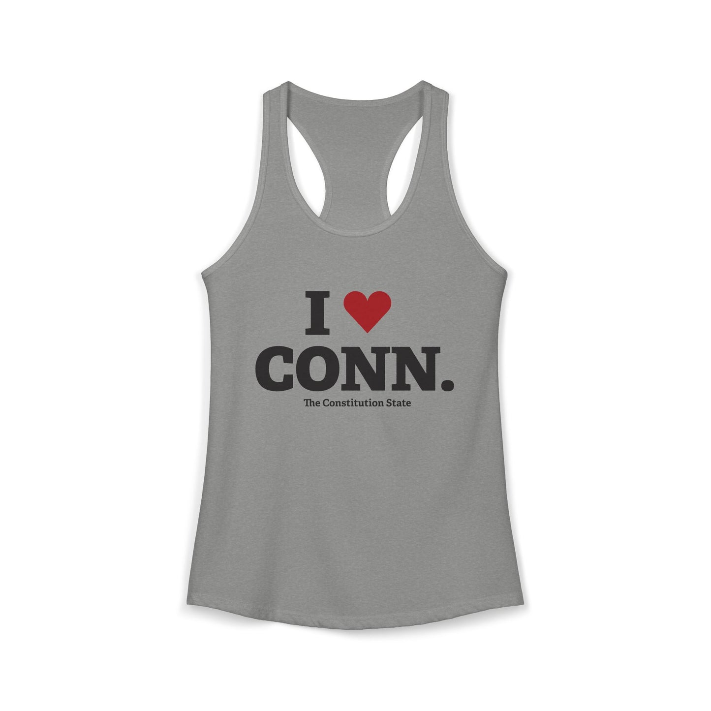 I heart conn // Connecticut womens  tank top shirt   // connecticut gifts and merch // finding connecticut 