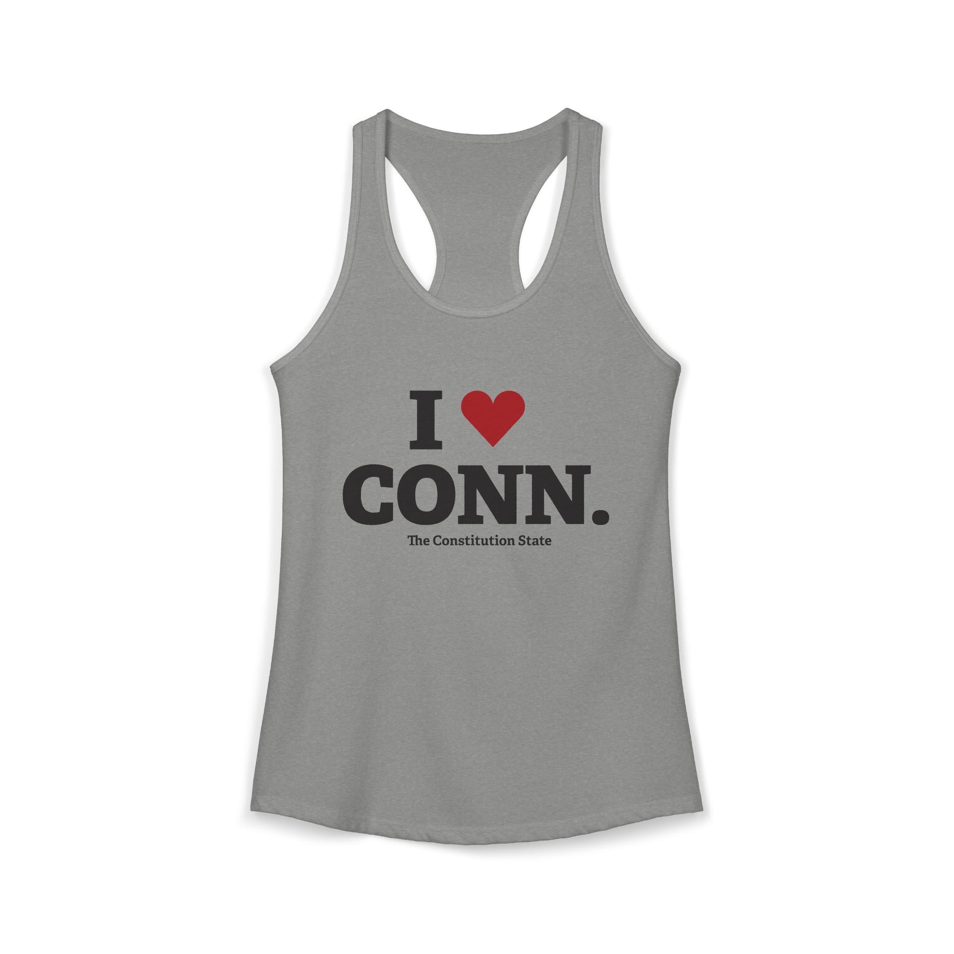 I heart conn // Connecticut womens  tank top shirt   // connecticut gifts and merch // finding connecticut 
