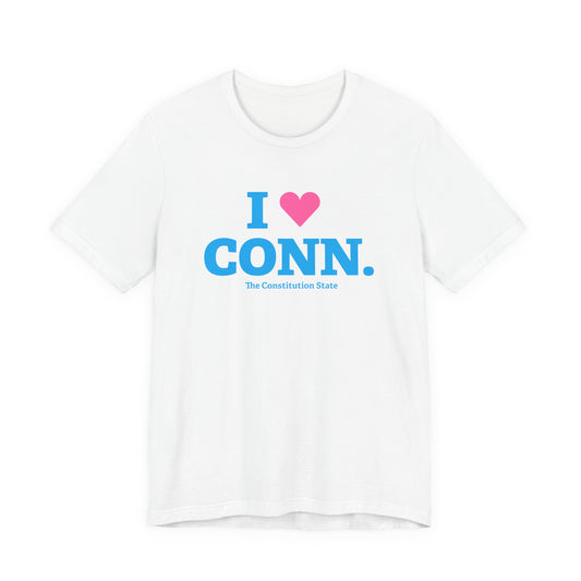 I heart conn // connecticut unisex t shirt // connecticut gifts and merch // finding connecticut 