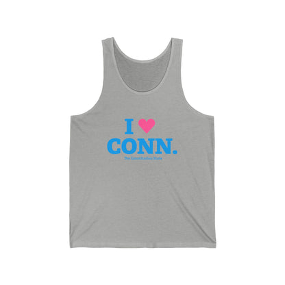 I heart conn // connecticut unisex tank top shirt  // connecticut gifts and merch // finding connecticut 