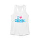 I heart conn // connecticut womens tank top shirt  // connecticut gifts and merch // finding connecticut 