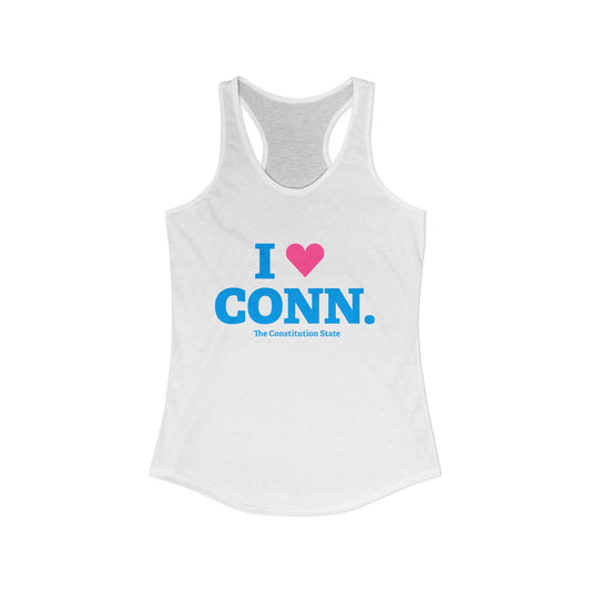 I heart conn // connecticut womens tank top shirt  // connecticut gifts and merch // finding connecticut 
