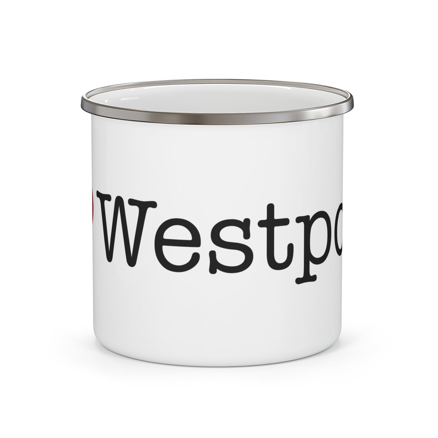 I heart westport camping mug // westport Connecticut mugs, gifts and merch // finding connecticut merch 