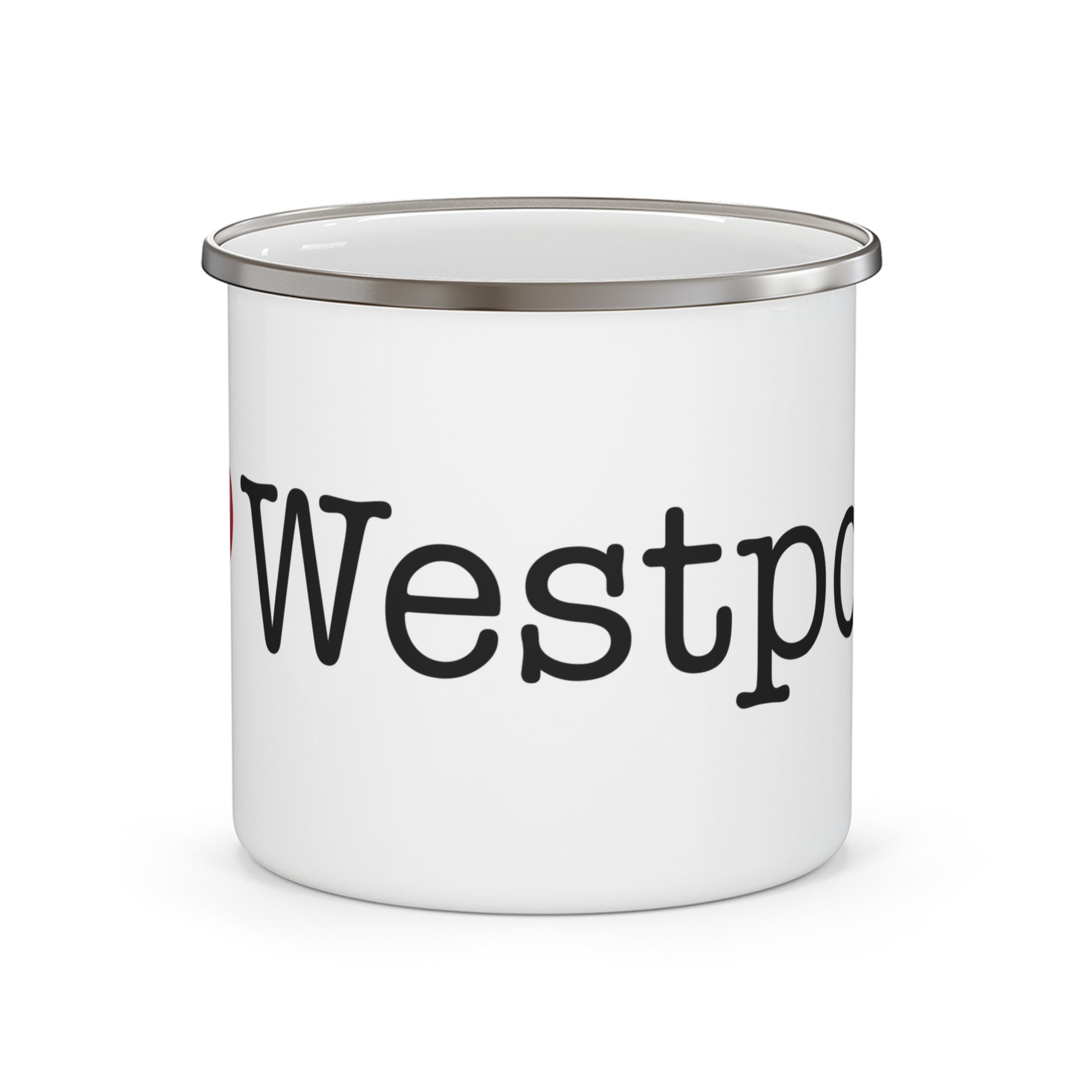 I heart westport camping mug // westport Connecticut mugs, gifts and merch // finding connecticut merch 