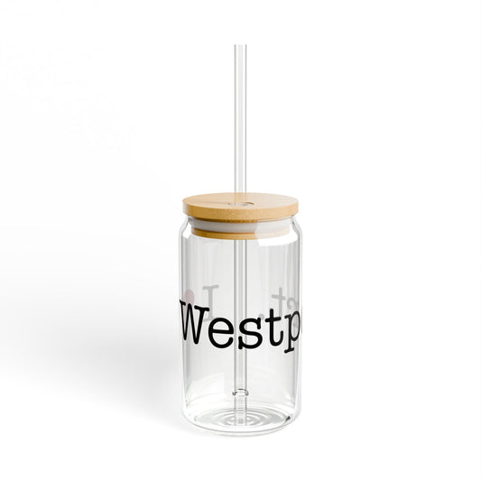 I heart westport sipper glass // westport Connecticut drinkware gifts and merch // finding connecticut merch 