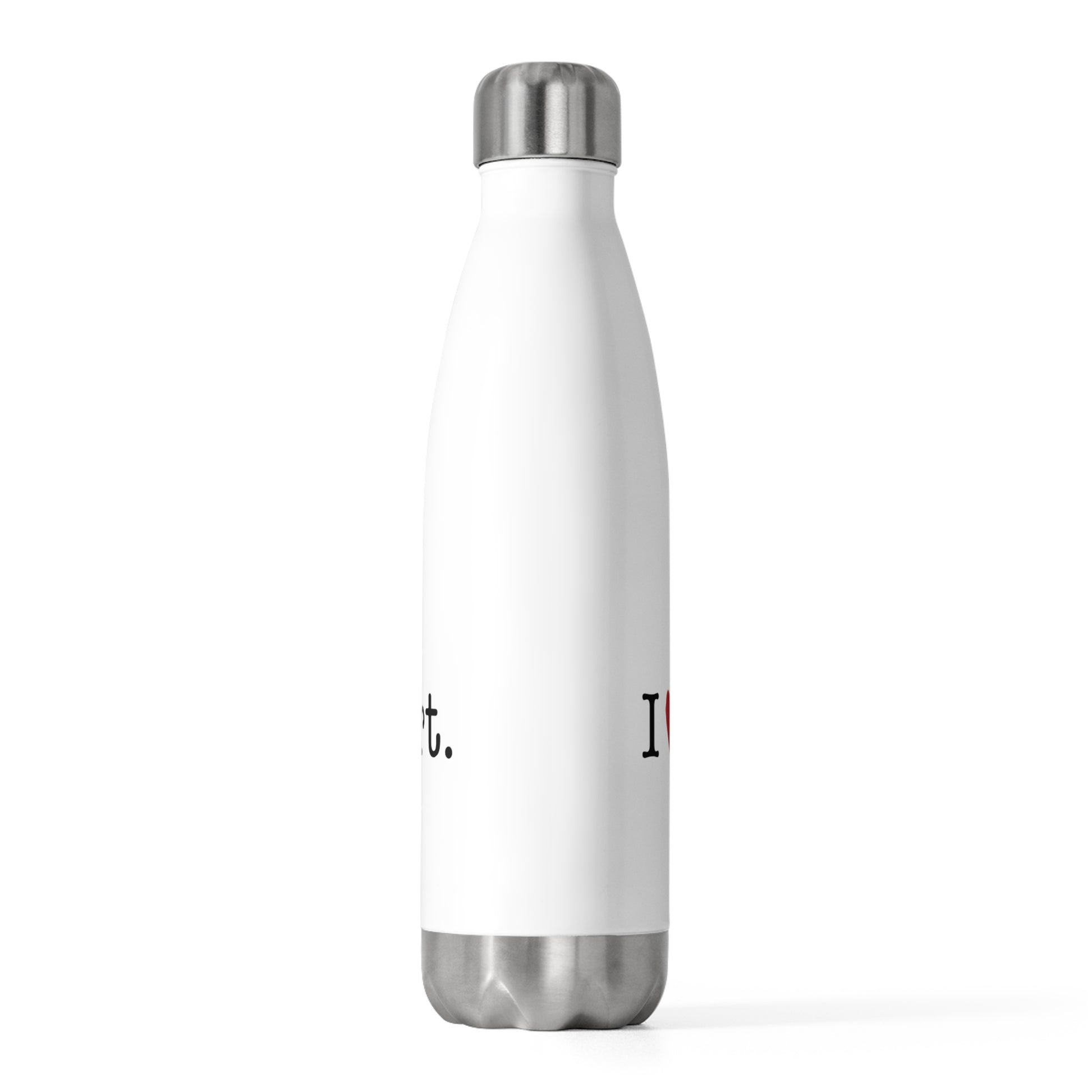 I heart westport water bottle  // westport Connecticut drinkware, gifts and merch // finding connecticut merch 