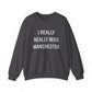 I really really miss Manchester / Manchester CT sweatshirt  // finding connecticut