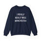 I really really miss Manchester / Manchester CT sweatshirt  // finding connecticut