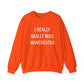 I really really miss Manchester / Manchester CT sweatshirt  // finding connecticut