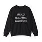 I really really miss Manchester / Manchester CT sweatshirt  // finding connecticut