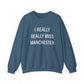 I really really miss Manchester / Manchester CT sweatshirt  // finding connecticut