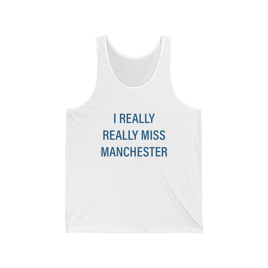 I really really miss Manchester / Manchester connecticut tank top shirt // finding connecticut