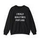 I really really miss Portland // Portland CT sweatshirt  // finding connecticut 
