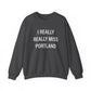 I really really miss Portland // Portland CT sweatshirt  // finding connecticut 
