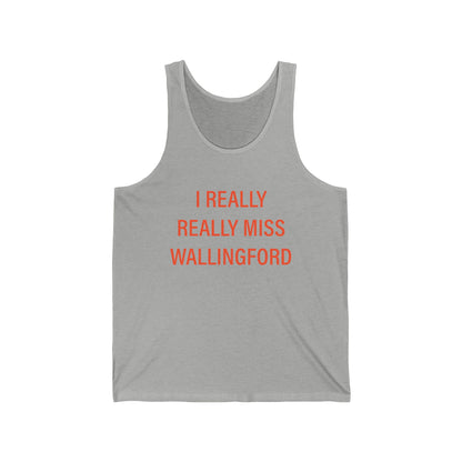 I really really miss Wallingford // Wallingford connecticut unisex tank top  /// finding connecticut  