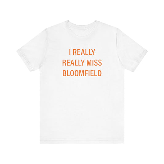 I really really miss bloomfield // bloomfield connecticut unisex t shirts    // finding connecticut 