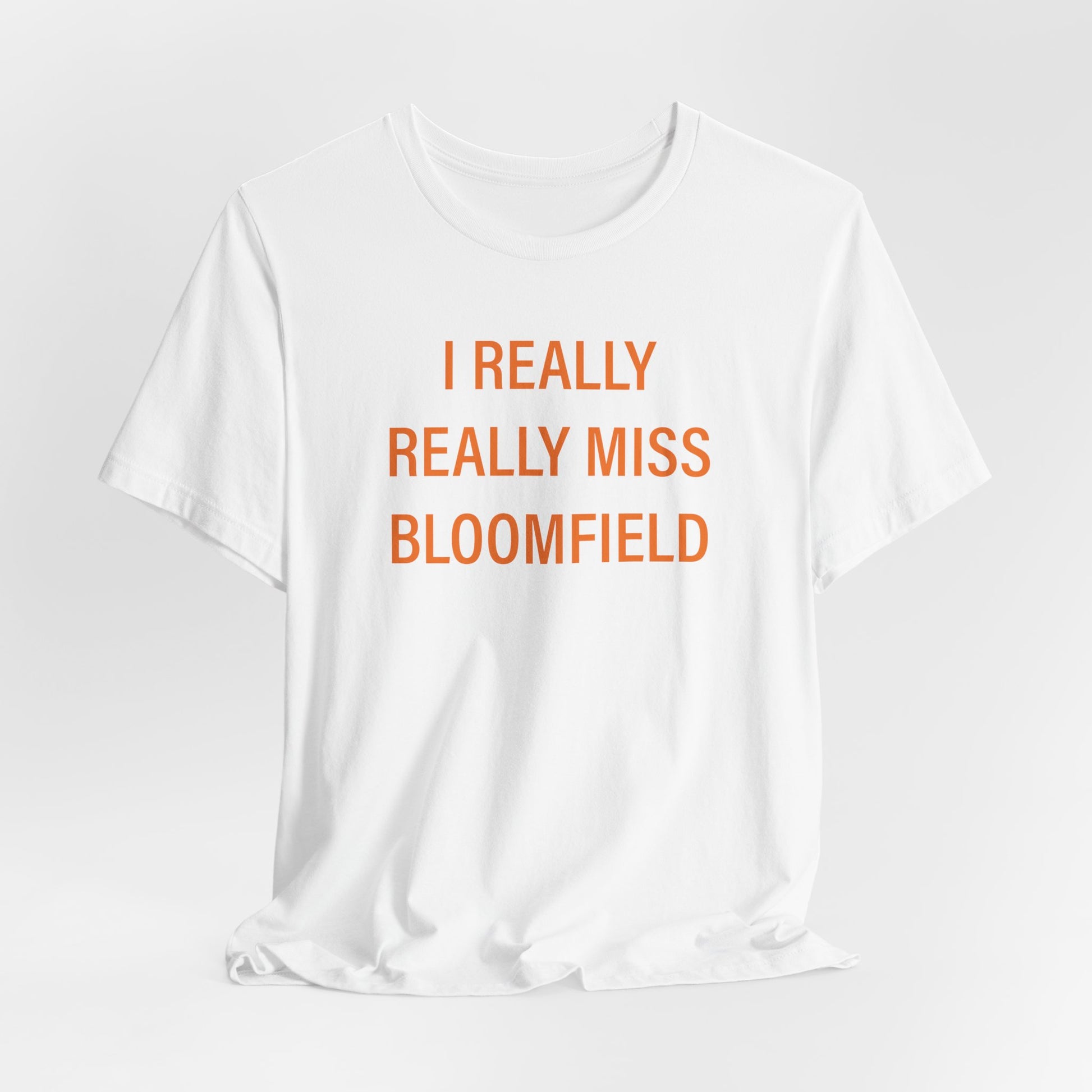 I really really miss bloomfield // bloomfield connecticut unisex t shirts    // finding connecticut 