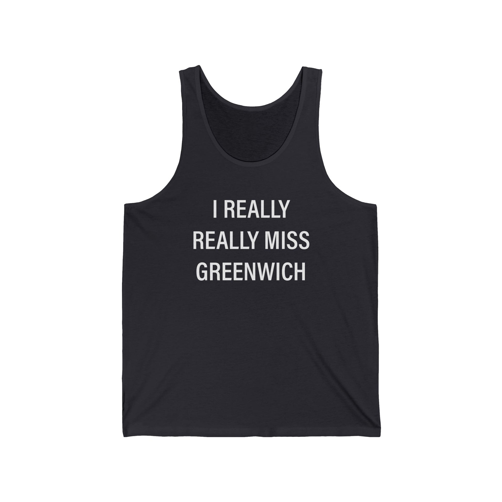I really really miss greenwich // greenwich ct unisex tank top shirts // finding connecticut 