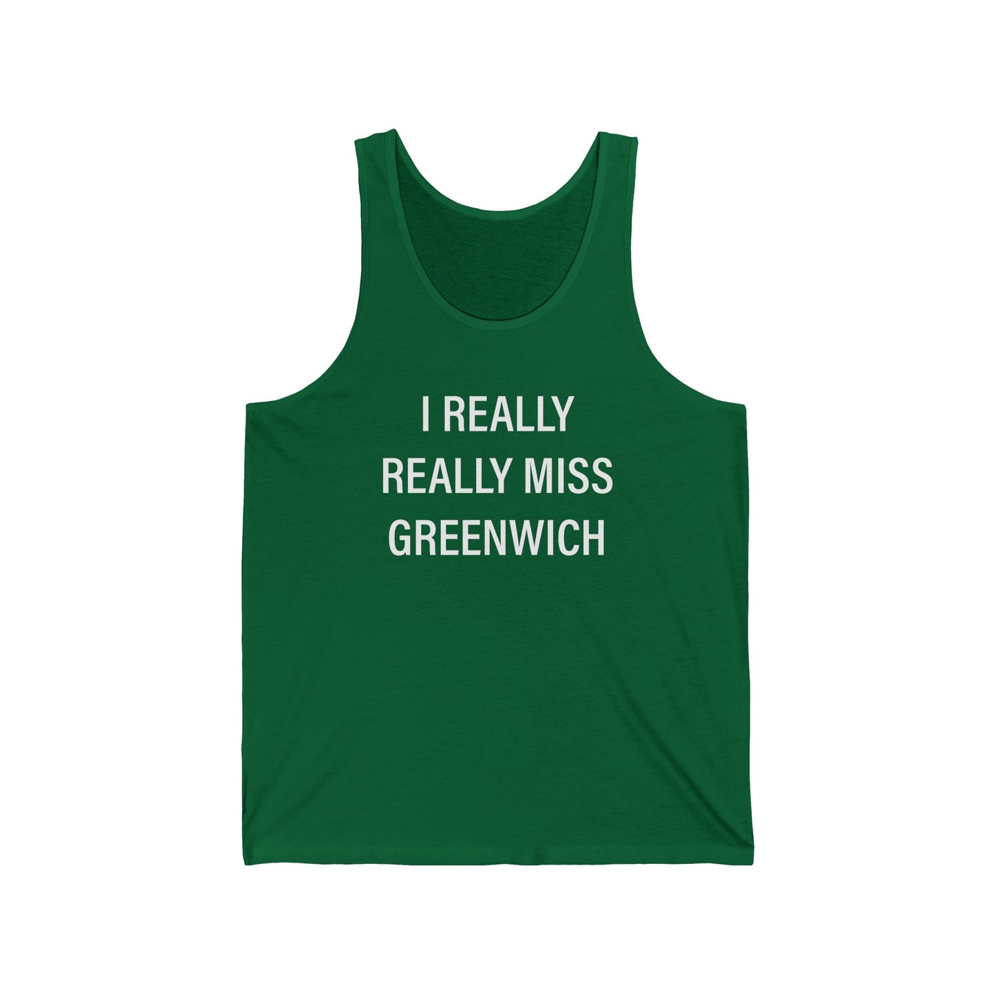I really really miss greenwich // greenwich ct unisex tank top shirts // finding connecticut 