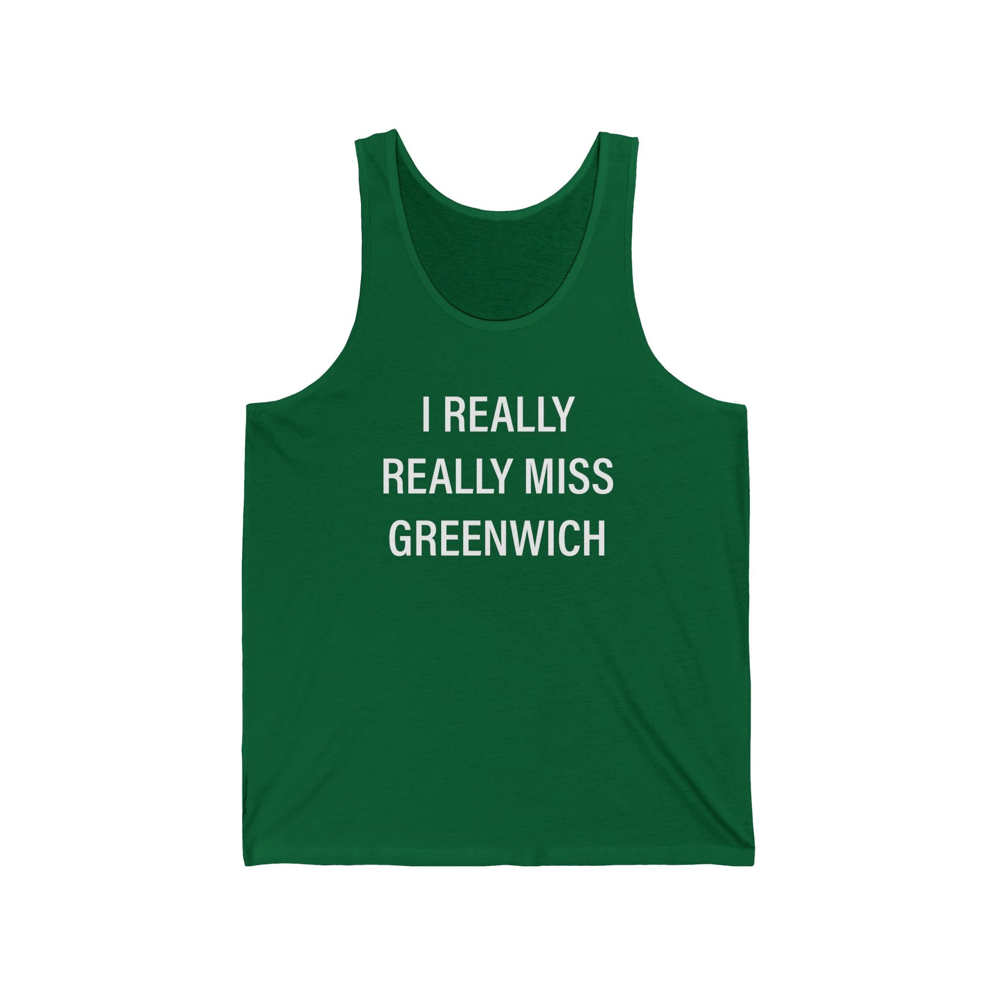 I really really miss greenwich // greenwich ct unisex tank top shirts // finding connecticut 