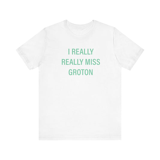 I really really miss groton // groton connecticut unisex t shirt // finding connecticut 