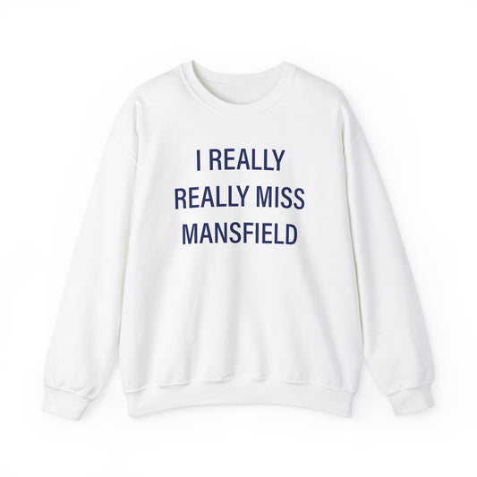 I really really miss mansfield // mansfield Connecticut unisex sweatshirt // finding connecticut 