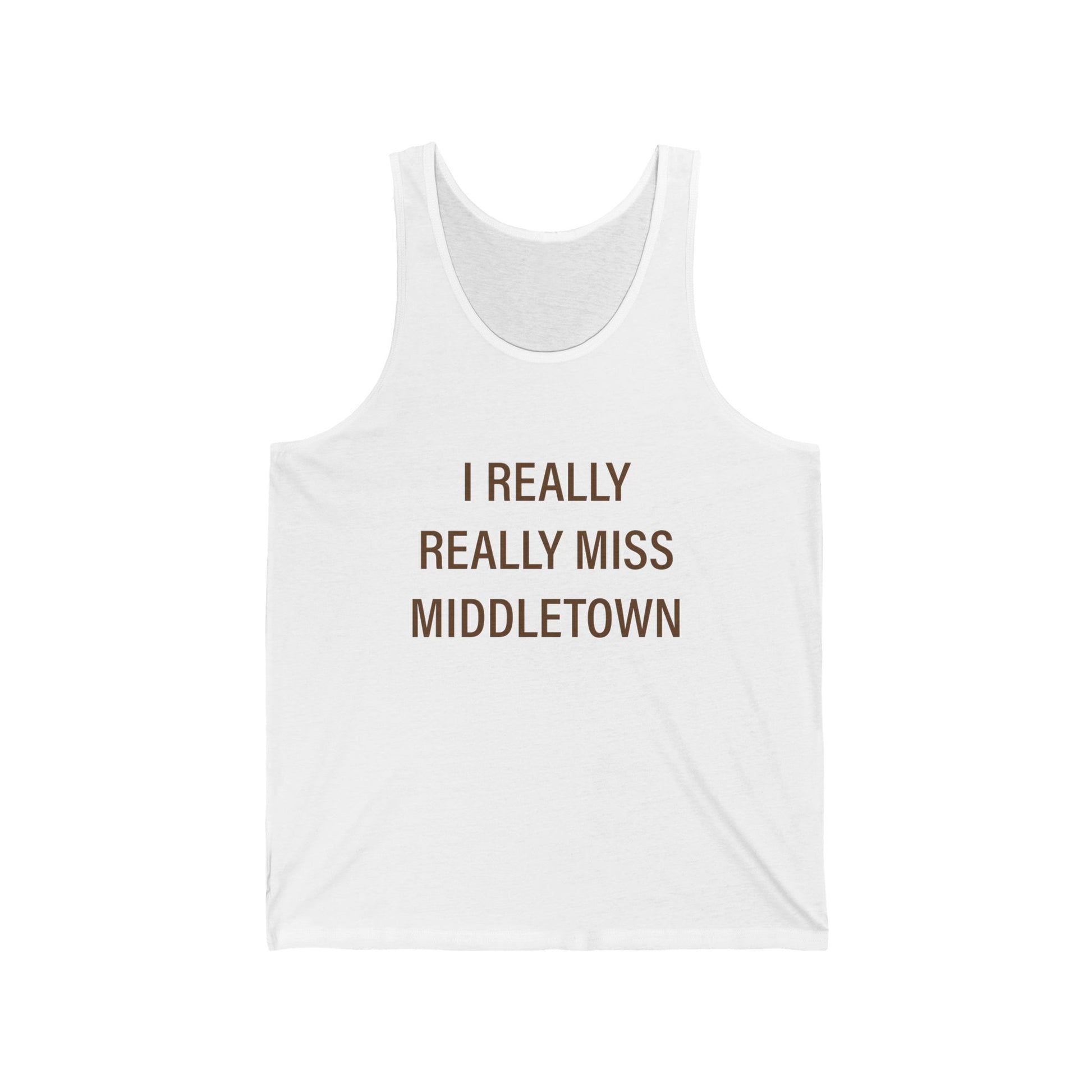 I really really miss middletown // middletown Connecticut unisex tank top shirts // finding connecticut 