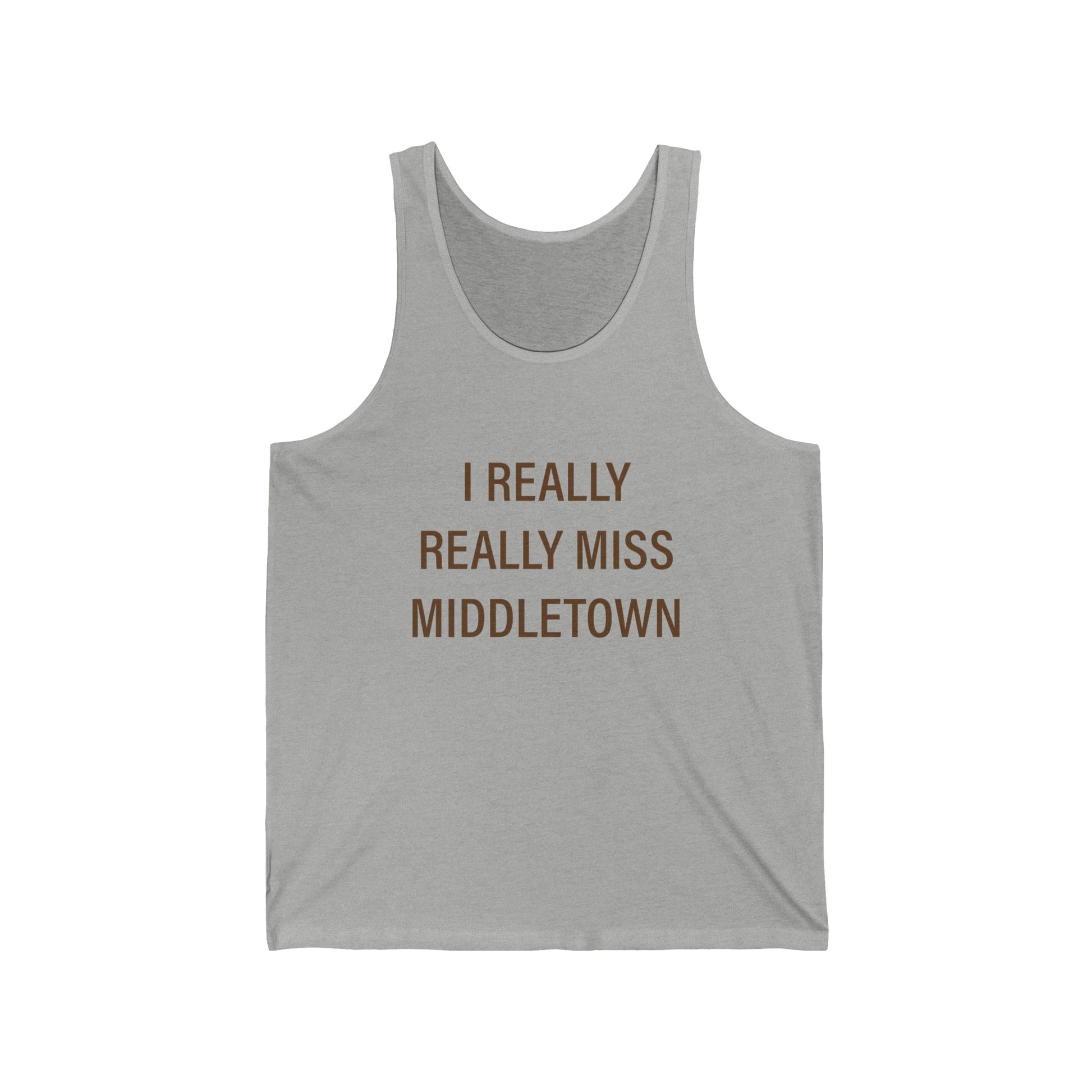 I really really miss middletown // middletown Connecticut unisex tank top shirts // finding connecticut 