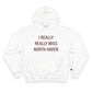 I really really miss north haven // north haven connecticut champion unisex hoodie sweatshirt  // finding connecticut 